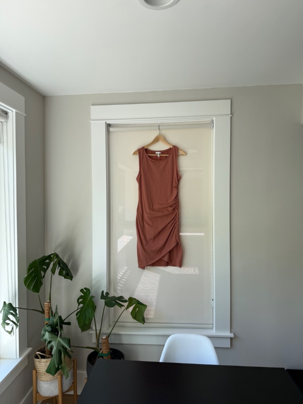 Leith Ruched Sleeveless Midi Dress | Dusty Rose